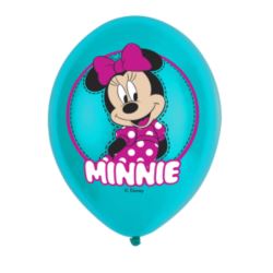 Balony lateks "Minnie Maus" 11" / 6 szt.