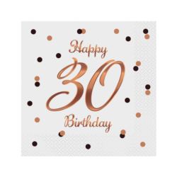 Serwetki B&C Happy 30 Birthday