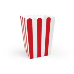 Pudełka na popcorn, mix, 7x7x12,5cm