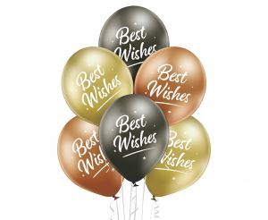 Balony 12"  Best Wishes GL 6 szt.