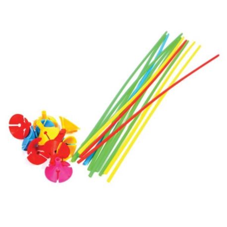 Patyczki do balonów 40cm / 10 szt kolorowe