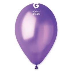 Balon GM110 metal 12" - "fioletowy" / 100 szt.