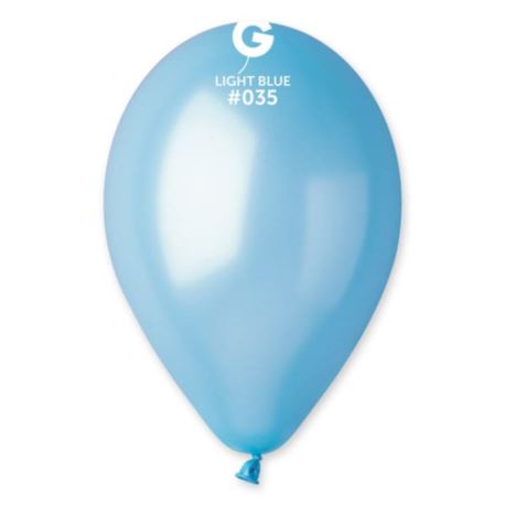 Balon GM90 metal 10" - "błękitny" /100 szt.