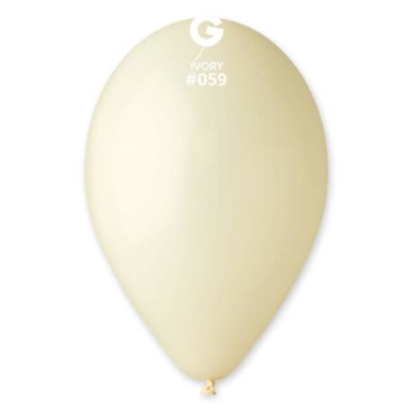 Balon G110 pastel 12" - "kość słoniowa" / 100 szt.