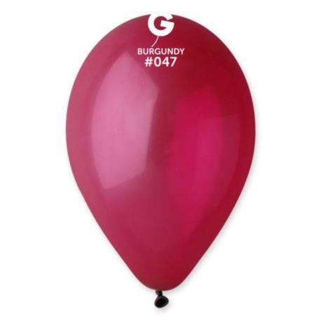 Balon G90  pastel 10" - "bordowy" / 100 szt.