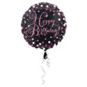Balon foliowy Standard "Pink Celebration - HBD" 43
