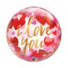 Balon foliowy 22" QL Bubble Poj."I Love You Paper