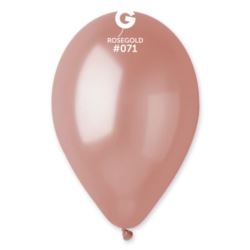 Balon GM110 metal 12" - różowo-złoty" / 100 szt.