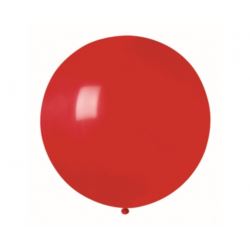 Balon G40, kula pastelowa CZERWONA, 100cm