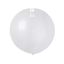 balony, balony na hel, dekoracje balonowe, balony Łódź, balony z nadrukiem, Balon GM220, kula metalik 0.65m, biała