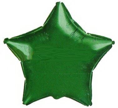 Balon, foliowy 18" FX - "Gwiazda" - zielony