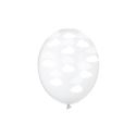 Balony 30 cm,Chmurki, Crystal Clear, 6 szt.