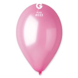 Balon GM110 metal 12" - "różowy"/ 100szt.