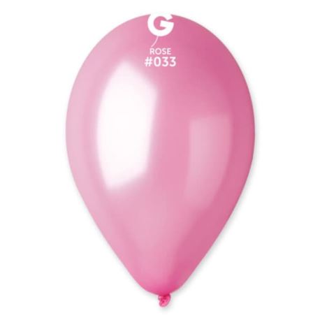 Balon GM110 metal 12" - "różowy"/ 100szt.