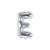 Balon foliowy Litera "E", 35cm, srebrny