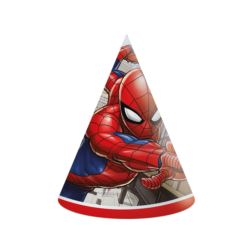 Czapeczki papierowe Spiderman Crime Fighter, 6 szt
