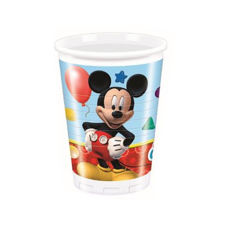Kubeczki plastikowe Playful Mickey, 200ml, 8 szt.