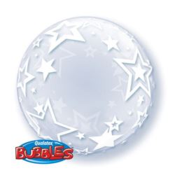 Balon foliowy 24" QL Bubble Deco "Gwiazdy"