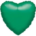 Balon foliowy "Serce- met.zielony" 43 cm