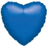 Balon foliowy "Serce - met.niebieski" 43 cm