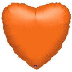 Balon foliowy "Serce - met.pomarańczowy" 43 cm