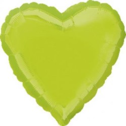 Balon foliowy "Serce - kiwi zieleń" 43 cm