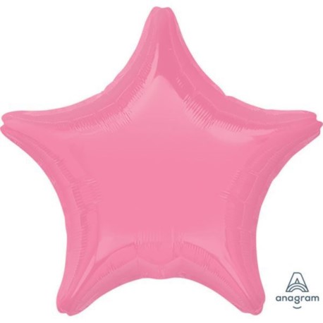 Balon foliowy gwiazda - kolo, różowa guma balonowa