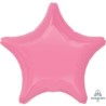 Balon foliowy gwiazda - kolo, różowa guma balonowa