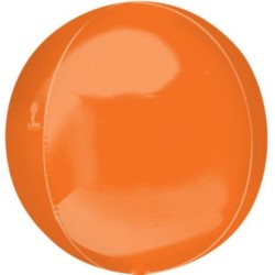 Balon, foliowy 15" ORBZ - kula, pomarańczowy