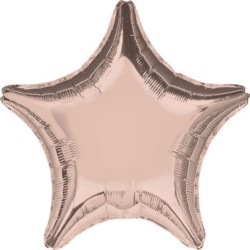 Balon foliowy "Rose Gold" - Gwiazda 45 cm 1 szt.