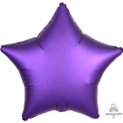 Balon foliowy satyna, gwiazdka -" Purple Royale"