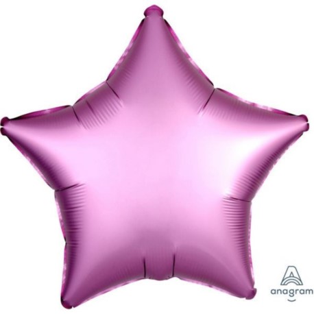 Balon foliowy Gwiazdka satyna, różowy