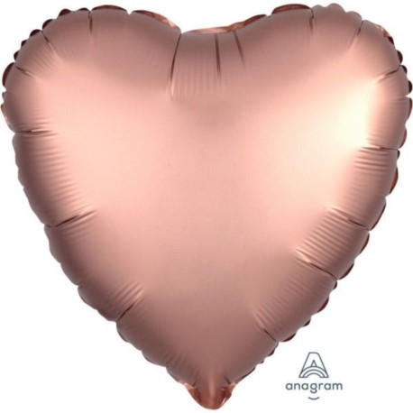 Balon foliowy serce- "Satin Luxe Rose Copper"