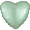 Standard Satin Luxe serce mietowo-zielony 43cm