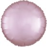 Okrągły Standard Satin Luxe  pastelowy-rozowy 43cm