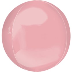 Balon, foliowy 15" ORBZ - kula, "Pastel Pink"