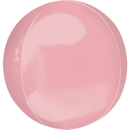 Balon, foliowy 15" ORBZ - kula, "Pastel Pink"