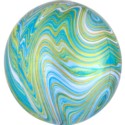 Orbz Blue Green Marble Balon foliowy 1szt.