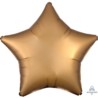 Balon foliowy satynowy gwiazda złota 43 cm