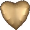 Balon foliowy satynowy serce złota 43 cm