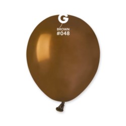 Balon A50 pastel 5" - brązowy/ 100 szt.
