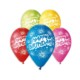 Balony Happy Birthday (fajerwerki), 12"/ 5szt.
