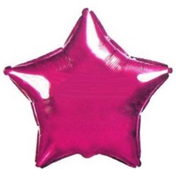 Balon, foliowy 18" FX - "Gwiazda" - c.różowy