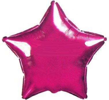 Balon, foliowy 18" FX - "Gwiazda" - c.różowy