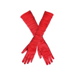 Rękawiczki do łokcia Hollywood, czerwone
