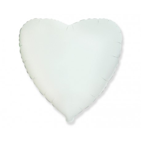 Balon foliowy 18" FX - "Serce" (białe)