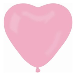 Balon CR pastel "Serce bez nadruku" - różowy 06 /