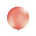 Balon 1 m, okrągły, Metallic różowy złoty