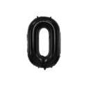 Balon foliowy Cyfra "0", 86cm, czarny