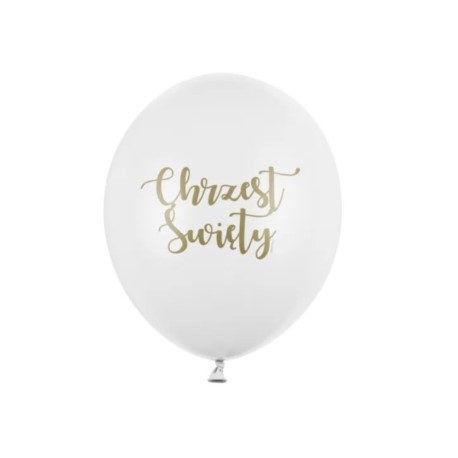 Balony 30 cm, Chrzest Święty, Pastel Pure White